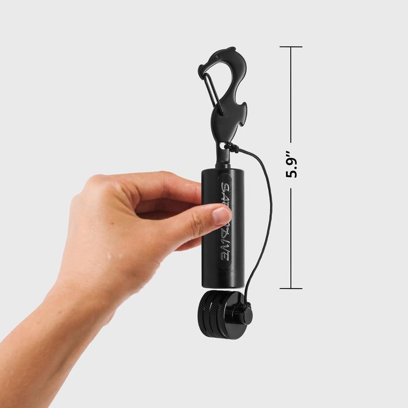 Saekodive Diving Shaker Rattle Stick with Magnet - 5.9" Black Brass, Aluminum Cap, Magnetic Mute System - Scuba Noice Maker, Underwater Shaker, Signal Communication Device - Image 3